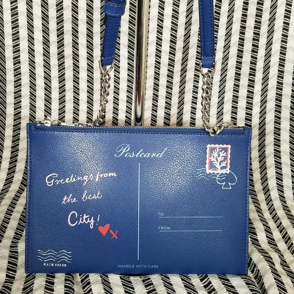 Kate Spade River Blue Postcard Crossbody Off Grid